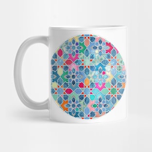 Pretty Pastel Moroccan Tile Mosaic Pattern Mug